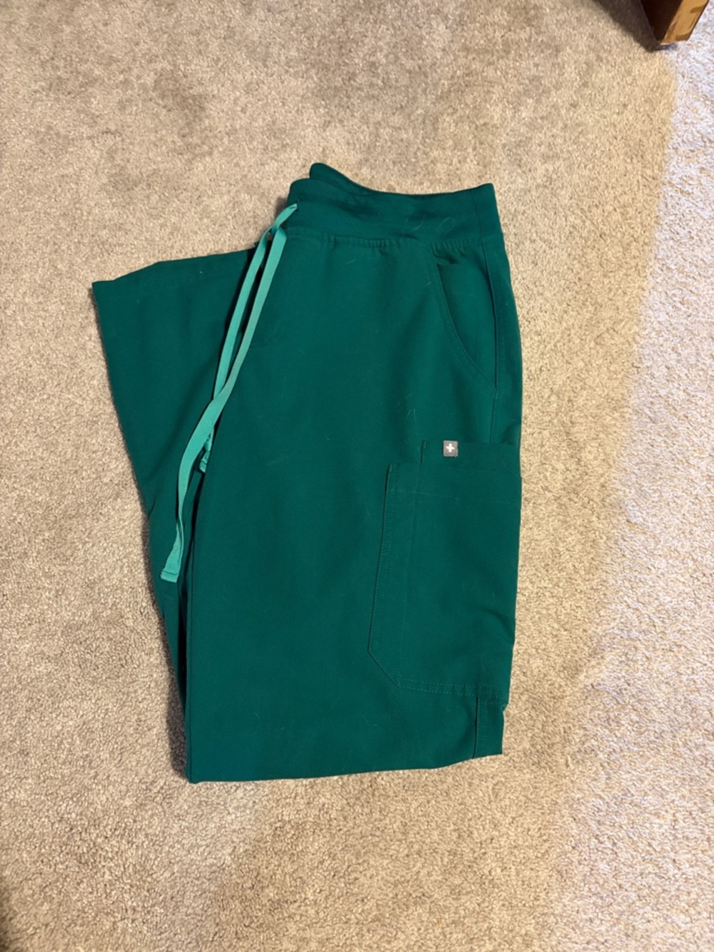 Figs Hunter Green Straight Leg Scrubs